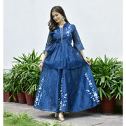 Noor Festival Handpainted Skirt Set