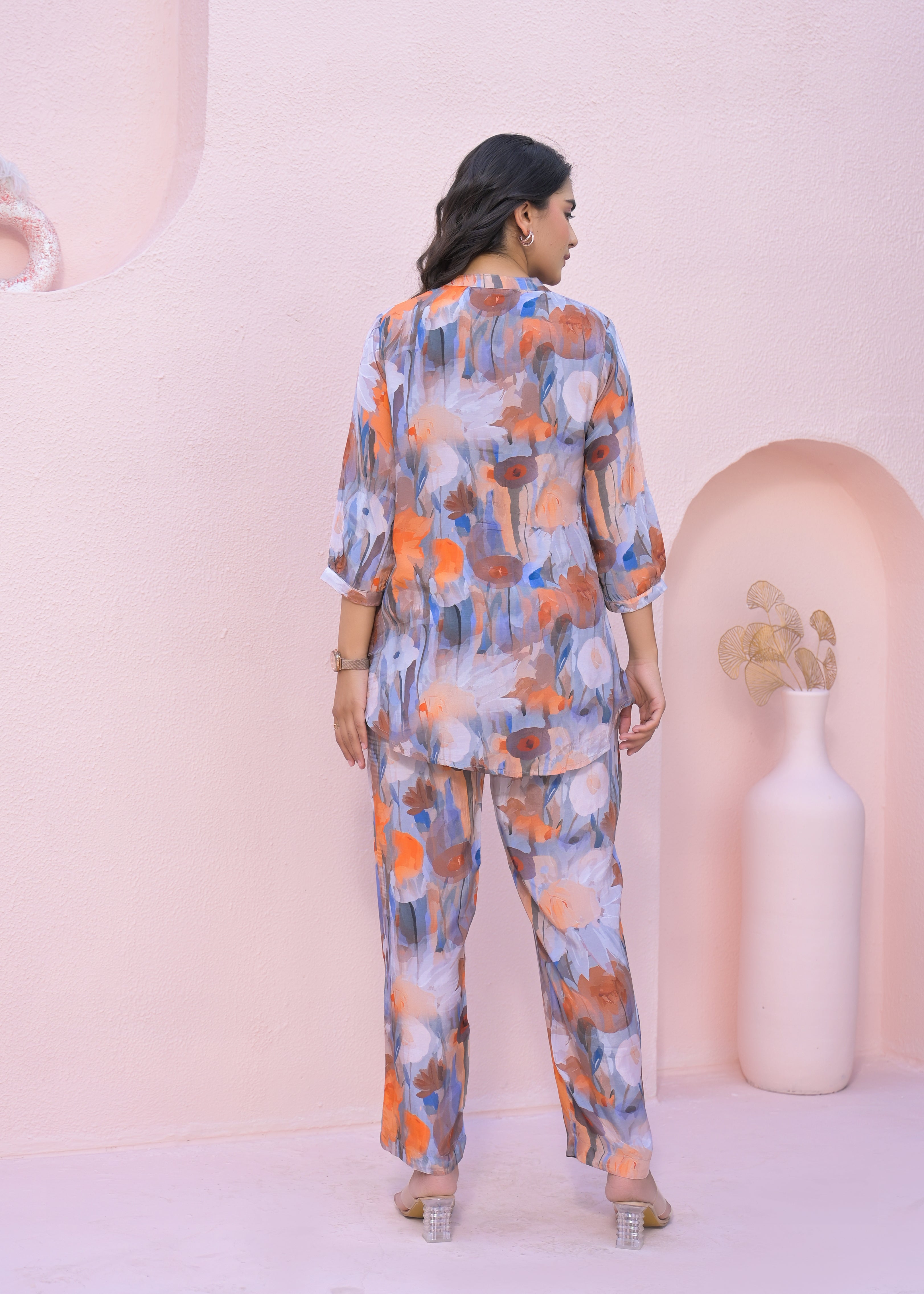 Multicolor  festive cord set