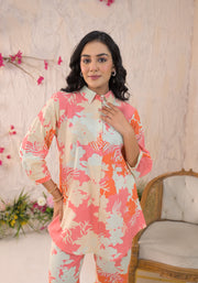 Printed Top & Trouser Co-Ords