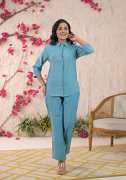 BLUE SOLID CORD SET