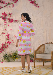 Women Floral Print Fit and Flare Dress