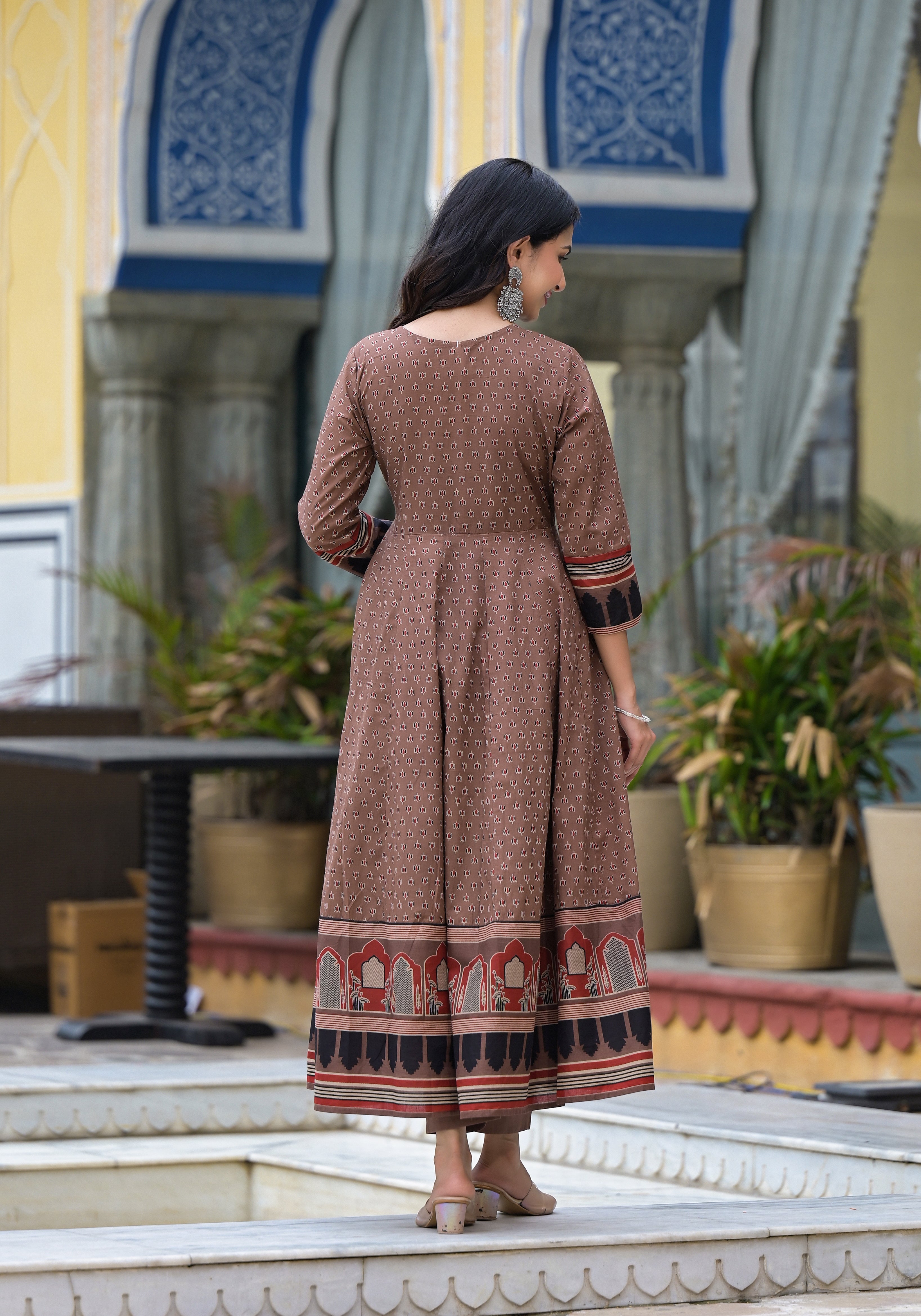 Brij print suit set (Beige)