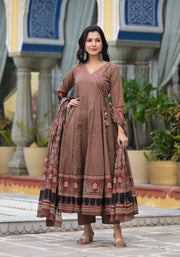 Brij print suit set (Beige)