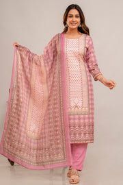 PINK SUMMER PRINT SUIT SET