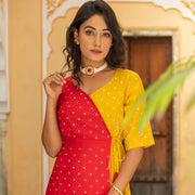 Bandhej Print Beautiful Dress