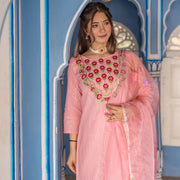 Festival Wear Hand Painted Suit Set