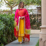 Yellow Multicolor Suit Set