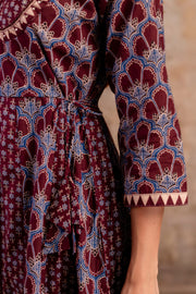 Women Ethnic Motifs Printed Pure Cotton Anarkali Kurta with Trouser & Dupatta
