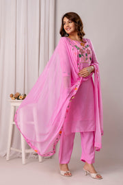 Women Floral Printed Kurta with Trousers & Dupatta
