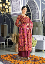 MAROON  FESTIVAL WEAR PURE SUIT SET