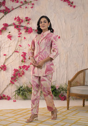 PINK FESTIVE MUSLIN CORD SET