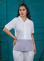 Colorblocked Pure Cotton Top & Trouser Co-Ords