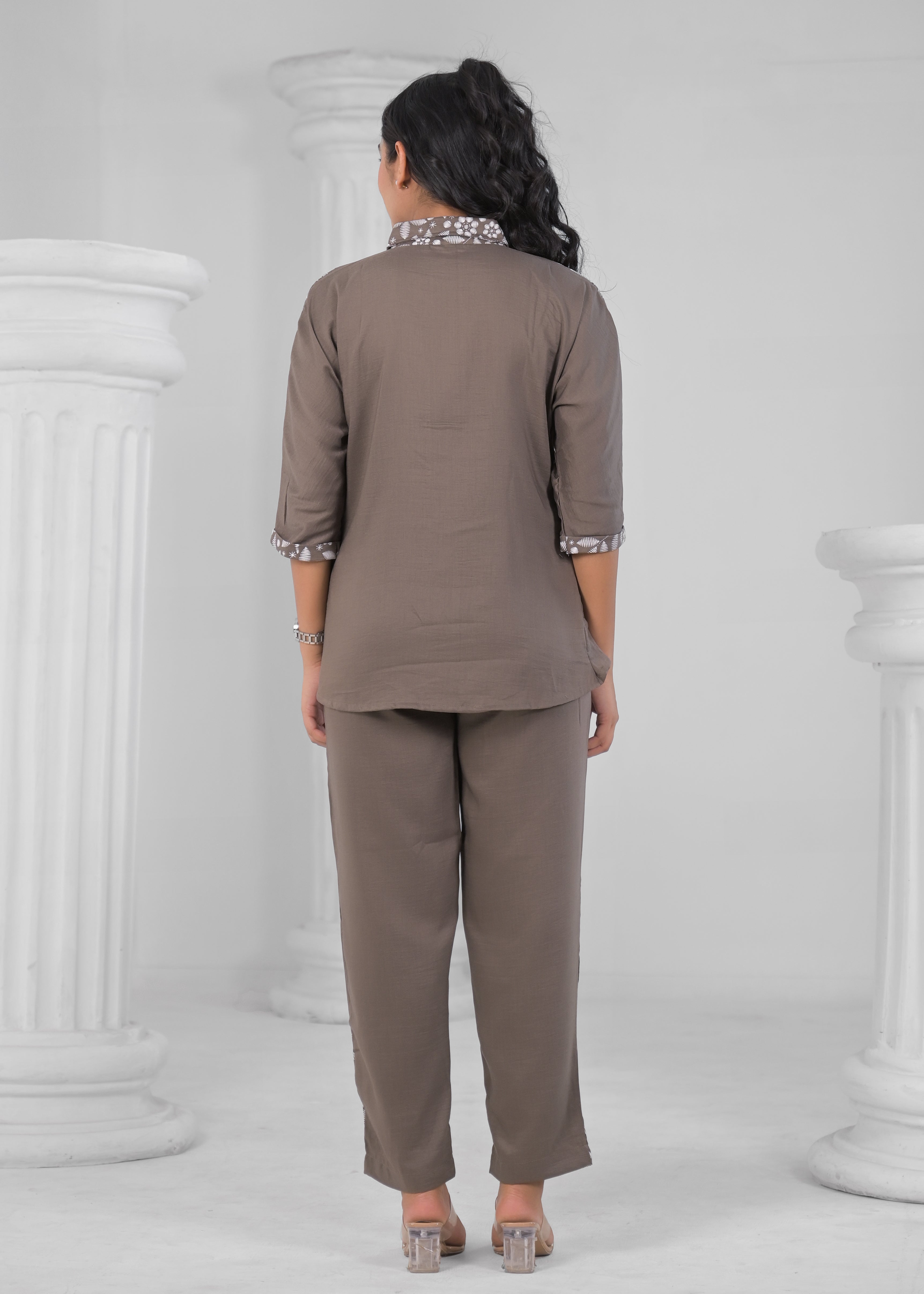 Tan brown cord set