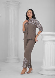 Tan brown cord set