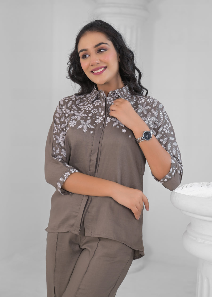 Tan brown cord set