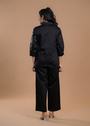 Shirt Collar Shirt With Trousers Co-Ords Set